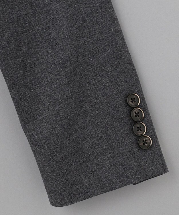 GOTAIRIKU 【AIRY MOVE / セットアップ対応】ウォッシャブルウールトロピカル セットアップジャケット ライトグレー系