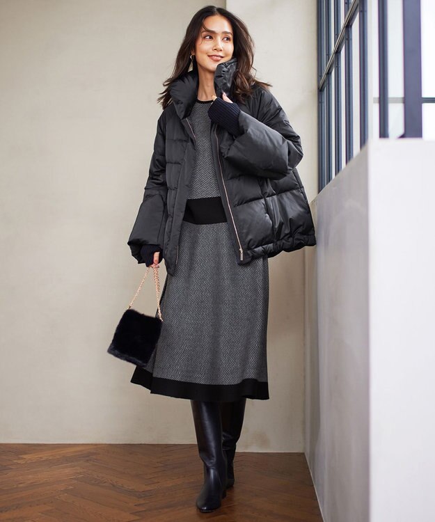 自由区 ミンク ポシェット ブラック系