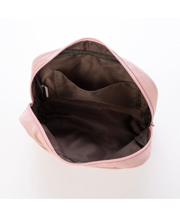 UNBILLION カシュカシュ cachecache / アニマルドローイング刺繍ナイロントート ピンク