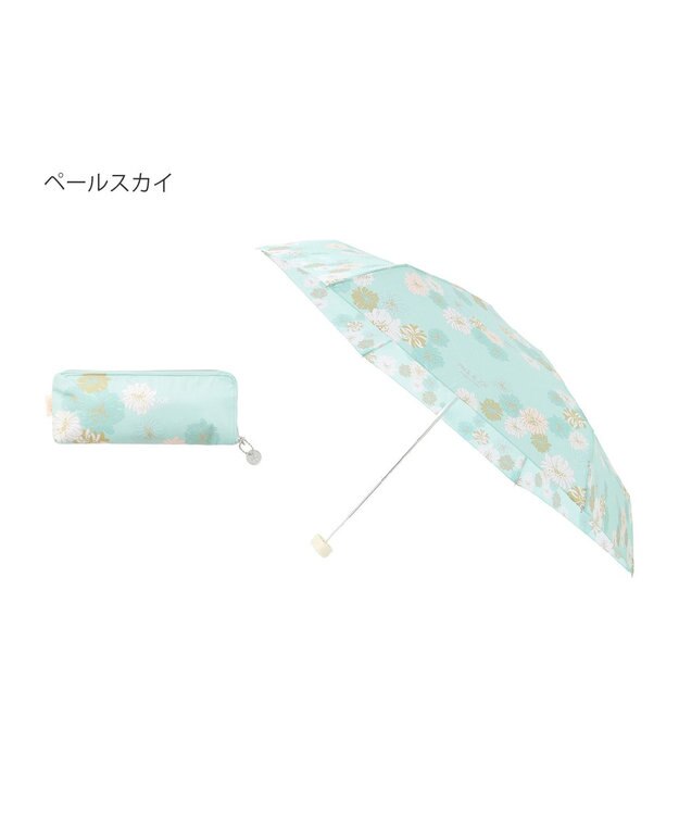 MOONBAT ポール＆ジョー アクセソワ 折りたたみ傘 クリザンテーム ペールスカイ