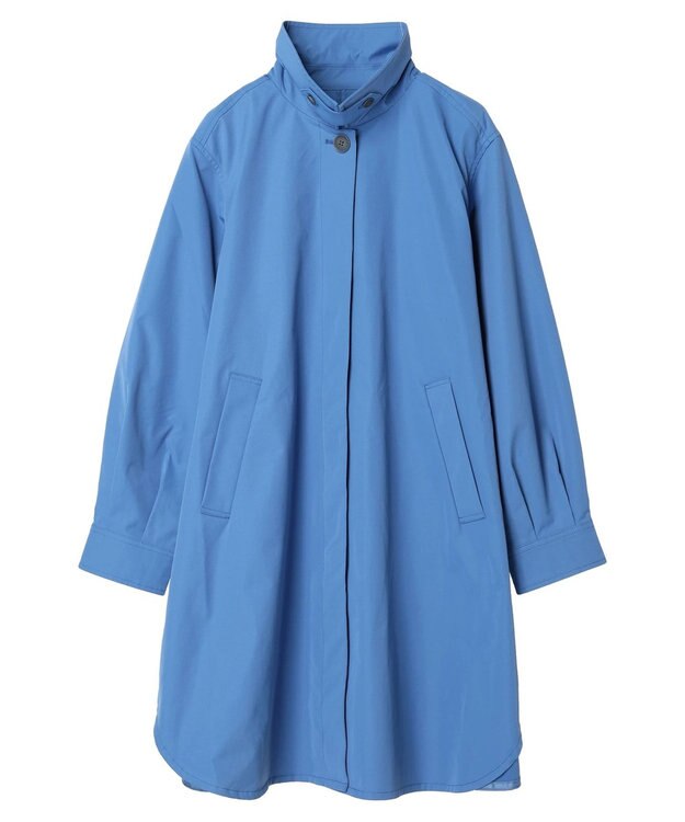Green Parks 撥水加工　ケア楽ステンカラーミドル丈コート Blue