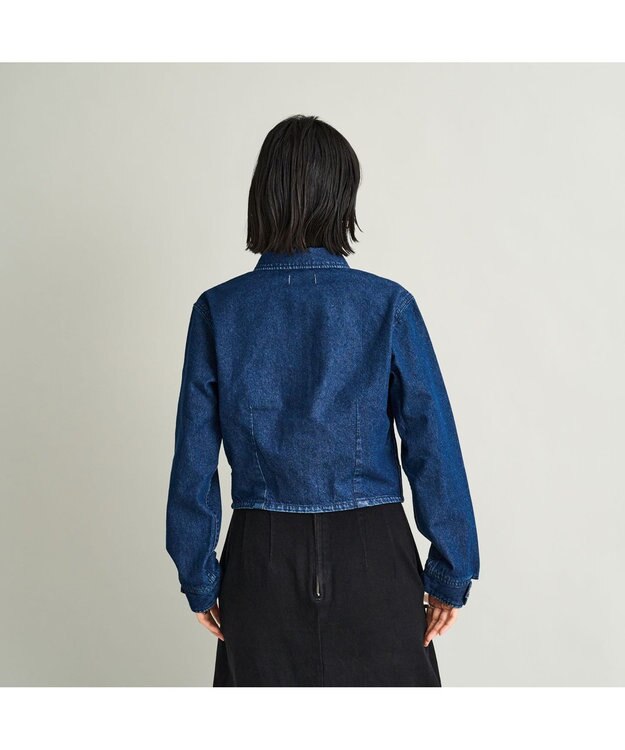 woadblue 【157】CIRCLE SNAP JACKET サークルスナップジャケット MIDBLUE