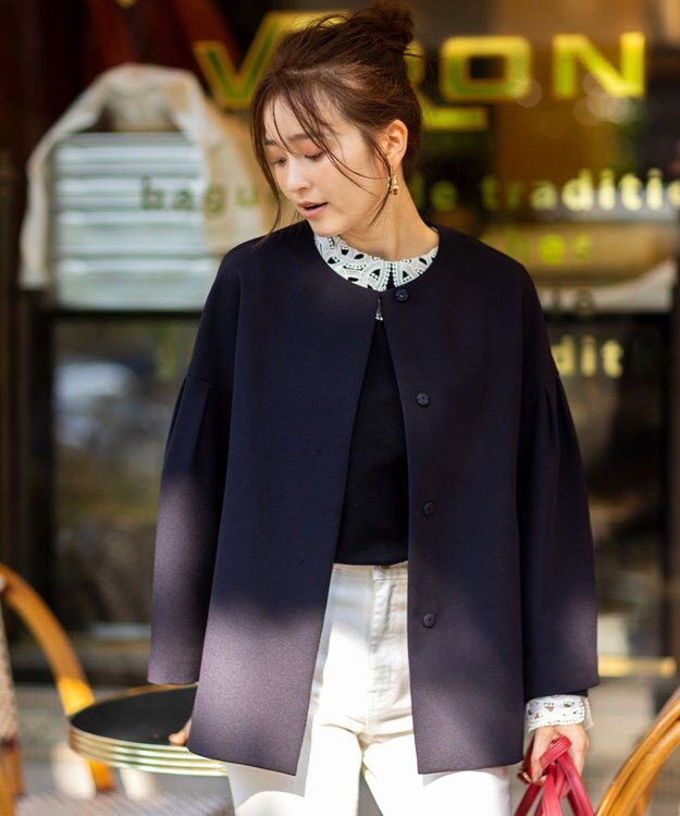 ANY SIS 【UVカット】セレモニードルマン ジャコット ネイビー