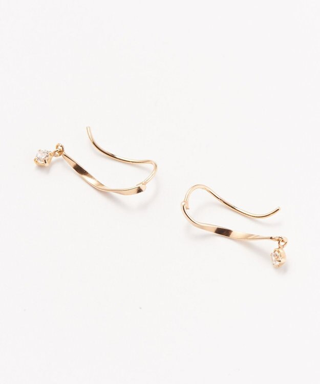 Phoebe 【K10】スウィングビジューピアス&イヤリング ゴールド