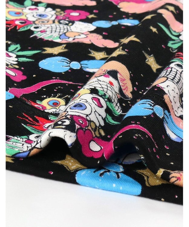 tsumori chisato SLEEP ツモリチサト パジャマ 綿100%(本体) あったか 長袖 長ズボン レディース UDW406 /ワコール ブラック