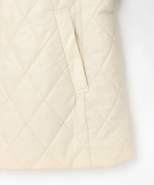 J.PRESS LADIES 【洗える】スパンライクナイロンタッサー ステンカラー コート ライトベージュ系