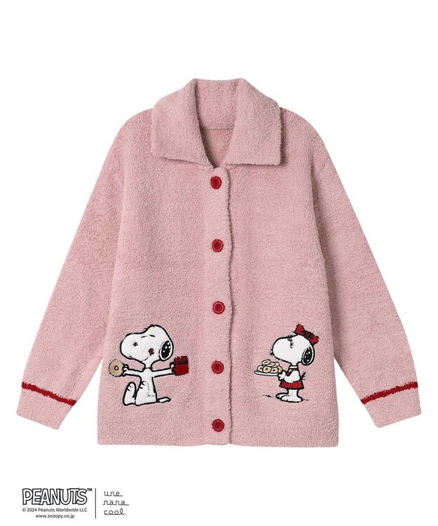 une nana cool 【スヌーピー】PEANUTS × une nana cool カーディガン SNOOPY PI