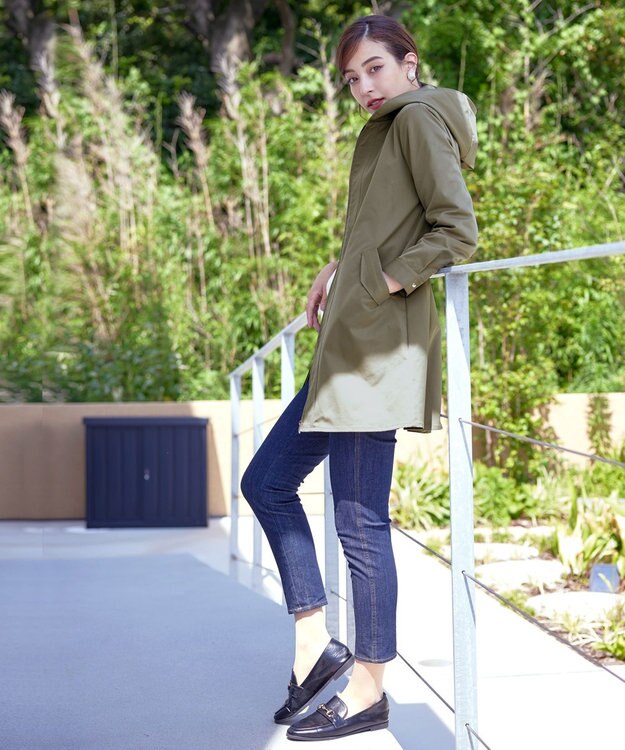 Tiaclasse 【洗える】ミドル丈マウンテンコート モカカーキ