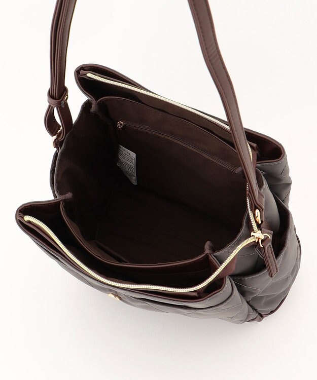 LA BAGAGERIE 【MONICA】キルティングショルダーバッグ グレー