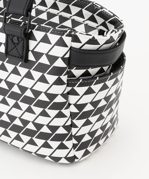 23区GOLF 【UNISEX】フラッグ総柄カートバッグ ブラック系5