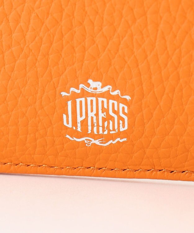 J.PRESS MEN 【MORPHO×J.PRESS】バックブル 二つ折り財布(小銭入れ付き札入) オレンジ系