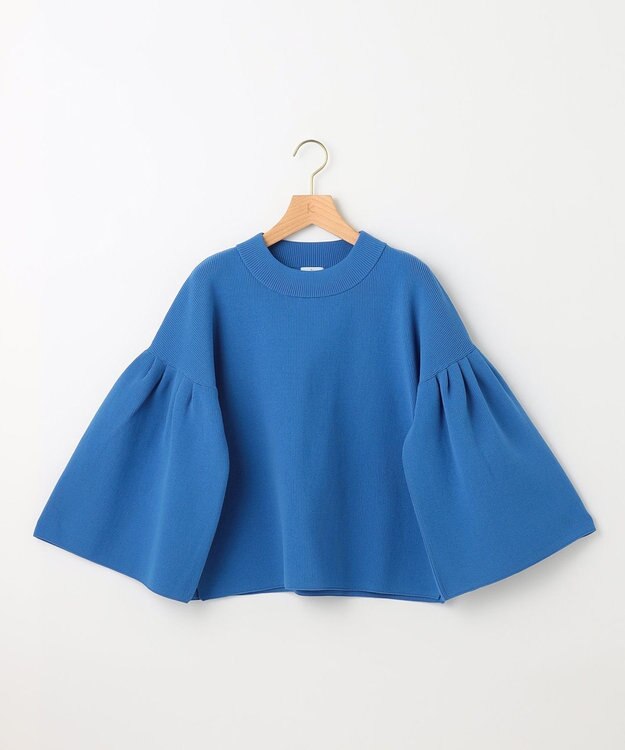 組曲 AMOSSAベルスリーブ ニット サックスブルー系