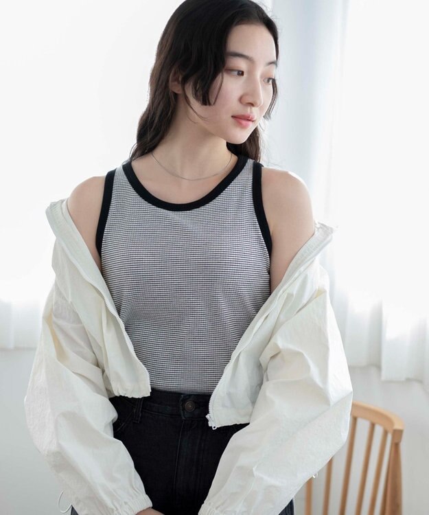 WEGO 【カップ付き】なちゅ盛れカップインタンク ホワイトボーダー