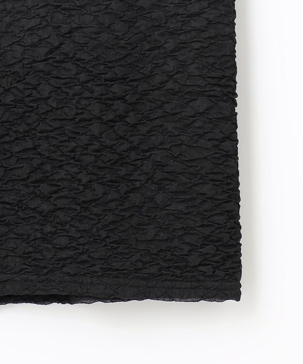 #Newans 【金子綾さんインスタライブご紹介アイテム】（セットアップ可能）ふくれジャガード タイトスカート ブラック