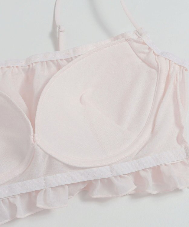 WEGO 【ブラトップ＆ショーツセット】Liliane　Ciel　シフォンフリル ホワイトアイボリー