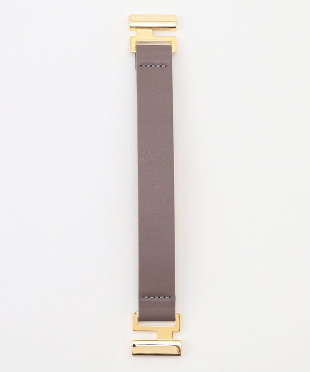 自由区 【SHIHOさん着用】レザースリム バングル グレー