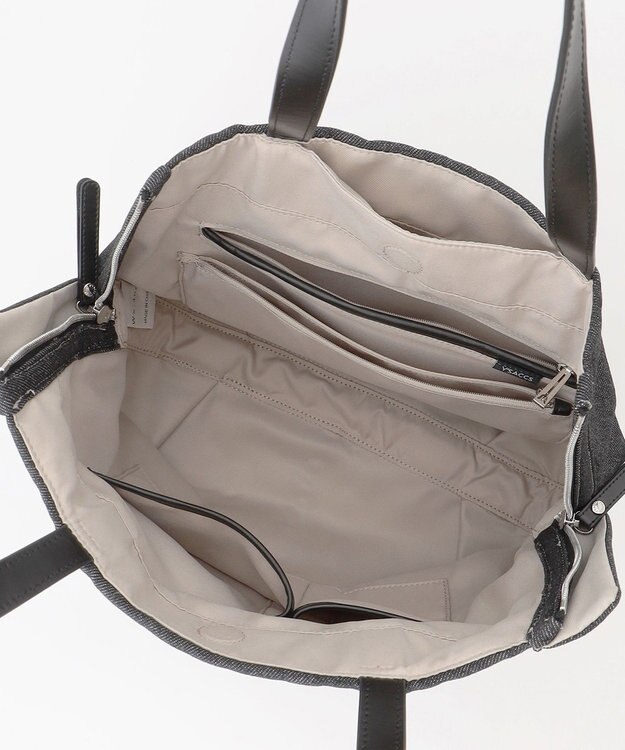 Y'SACCS デニムトートバッグ　Mサイズ ブラック【WEB限定カラー】