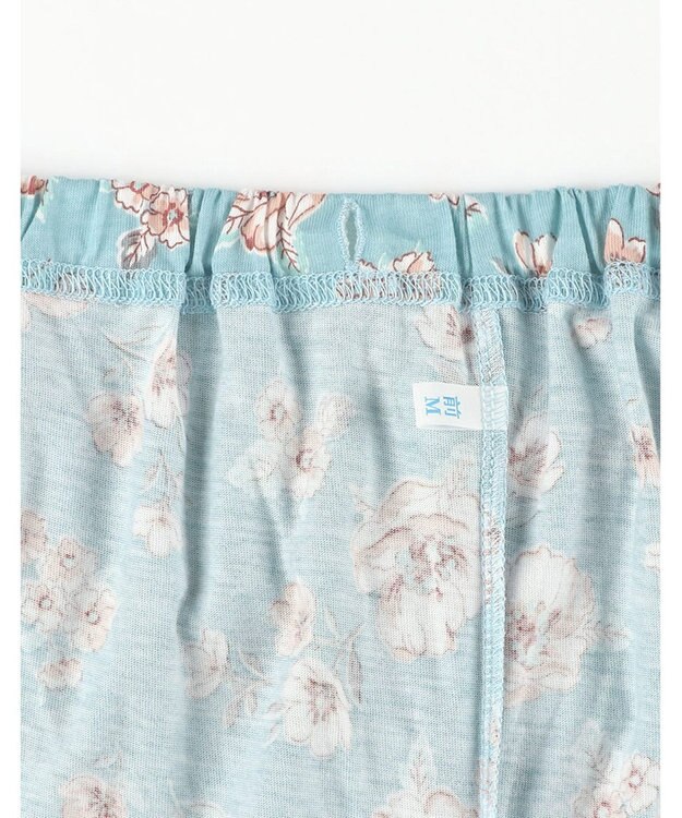 Wing ウイング スリープ パジャマ 長袖 長ズボン 綿レーヨン天竺素材 レディース EP8022 ウイング／ワコール サックス