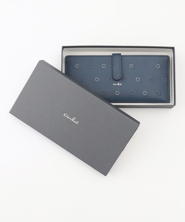 airlist 単カードケース付長財布 Daisy デイジー ネイビー