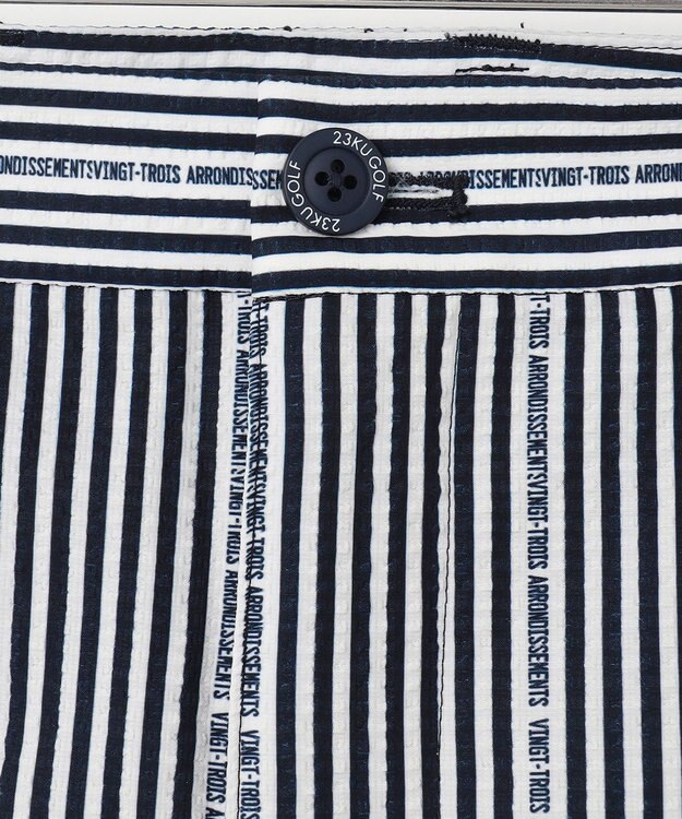 23区GOLF 【MEN】【撥水】ロゴストライプパンツ ネイビー系2