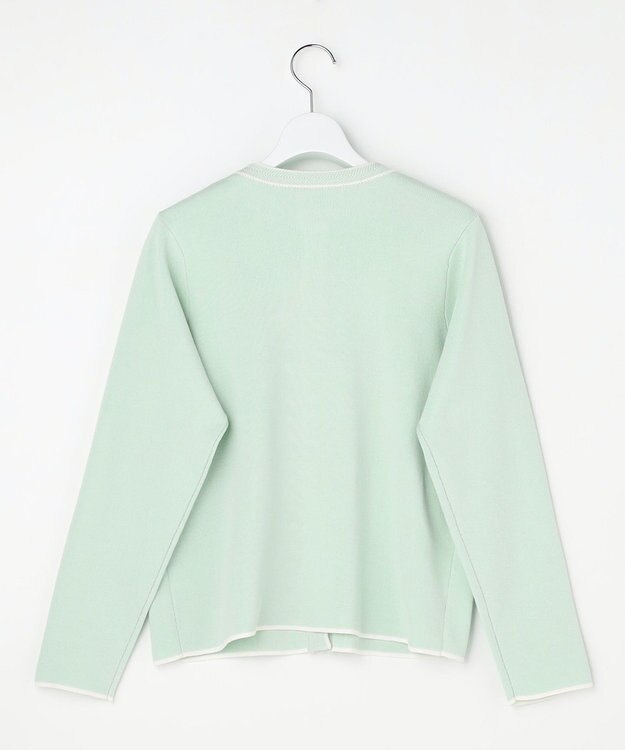 ANY SIS S 【花粉対策】ラインポイント カーディガン ミント