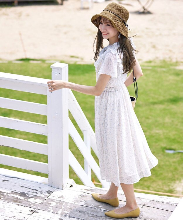 Tiaclasse ナチュラルな風合いのアンダリミックスクロシェハット キャメル