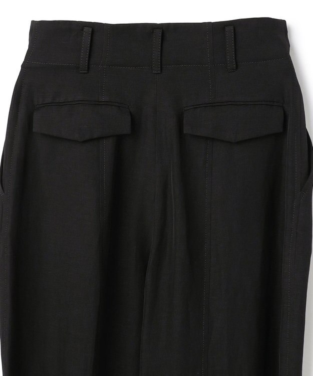BEIGE， BERNARD / リネン混 ヘムタグ 2WAYパンツ Black