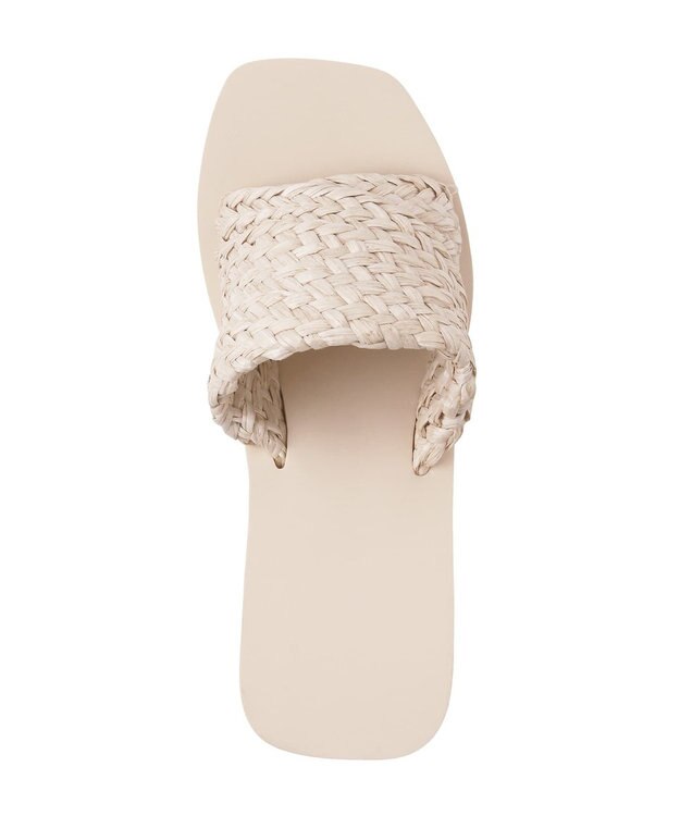 San-ai Resort（三愛水着楽園） 【SALE】スクエア編み込みビーチサンダル【San-ai Resort（サンアイリゾート）】 ベージュ