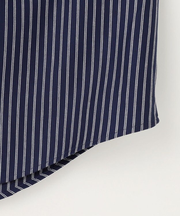 JOSEPH ABBOUD 【綿100％・自然なストレッチ】マイクロストライプジャージー シャツ ネイビー系1