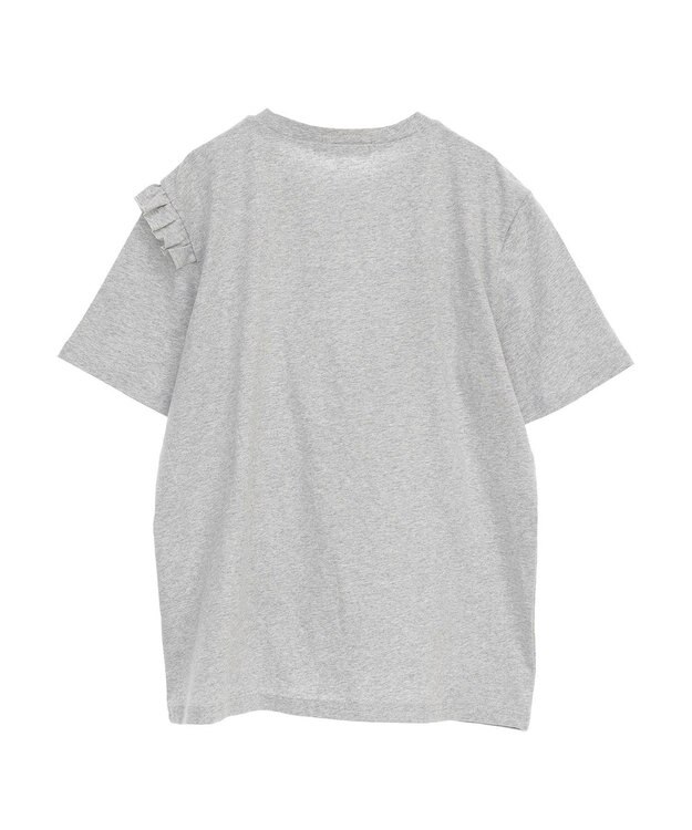 Green Parks ・Ｐｅｔｉｔ　Ｆｌｅｕｒ　アシンメトリーフリルＴＥＥ Gray Mixture