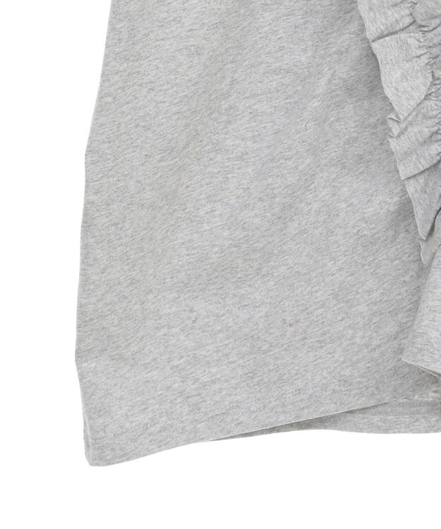 Green Parks ・Ｐｅｔｉｔ　Ｆｌｅｕｒ　アシンメトリーフリルＴＥＥ Gray Mixture