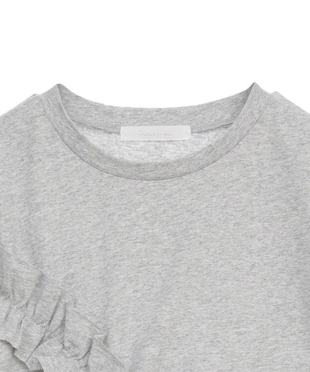 Green Parks ・Ｐｅｔｉｔ　Ｆｌｅｕｒ　アシンメトリーフリルＴＥＥ Gray Mixture