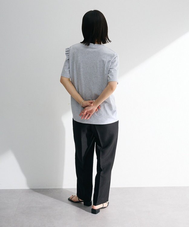 Green Parks ・Ｐｅｔｉｔ　Ｆｌｅｕｒ　アシンメトリーフリルＴＥＥ Gray Mixture