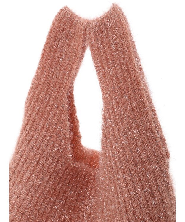 Green Parks ・ＴＯＲＣＨ　ラメニットバッグ Pink