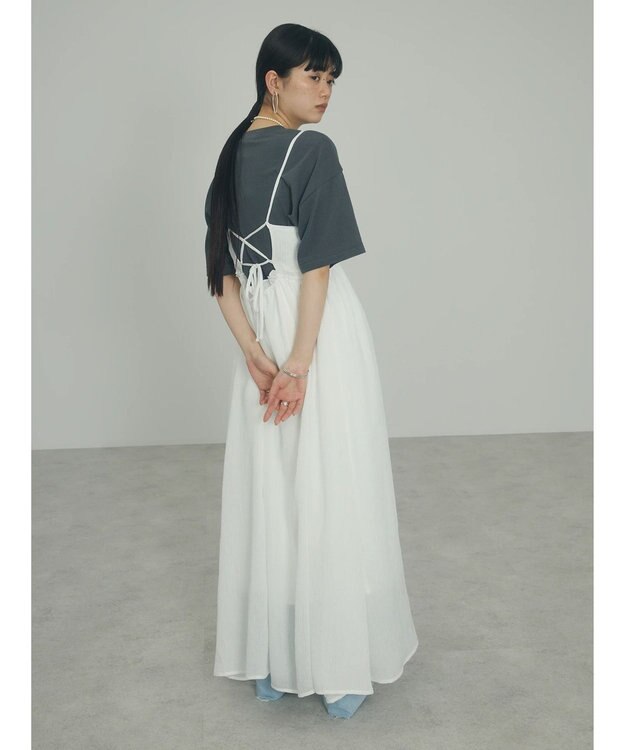 Green Parks ａ．バックオープンキャミワンピース Off White