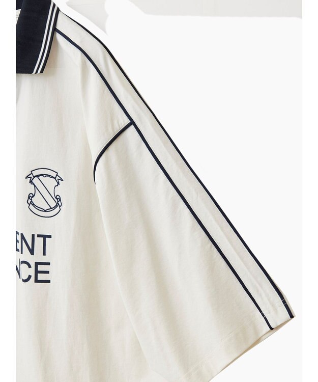 CRAFT STANDARD BOUTIQUE 接触冷感/UVカット/イージーケア/ストレッチ/ゲームシャツ-A Off White