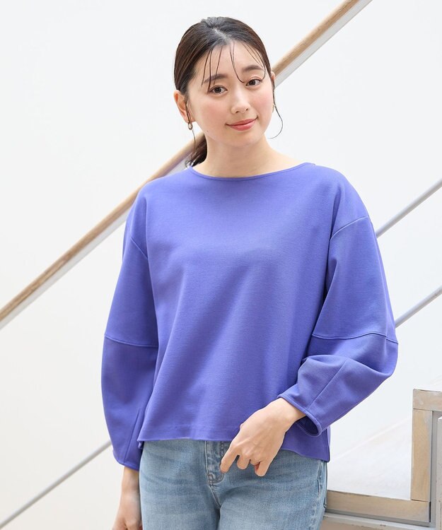 ANY L 【洗濯機可/5色展開】サカリバランタンスリーブプルオーバー ブルー