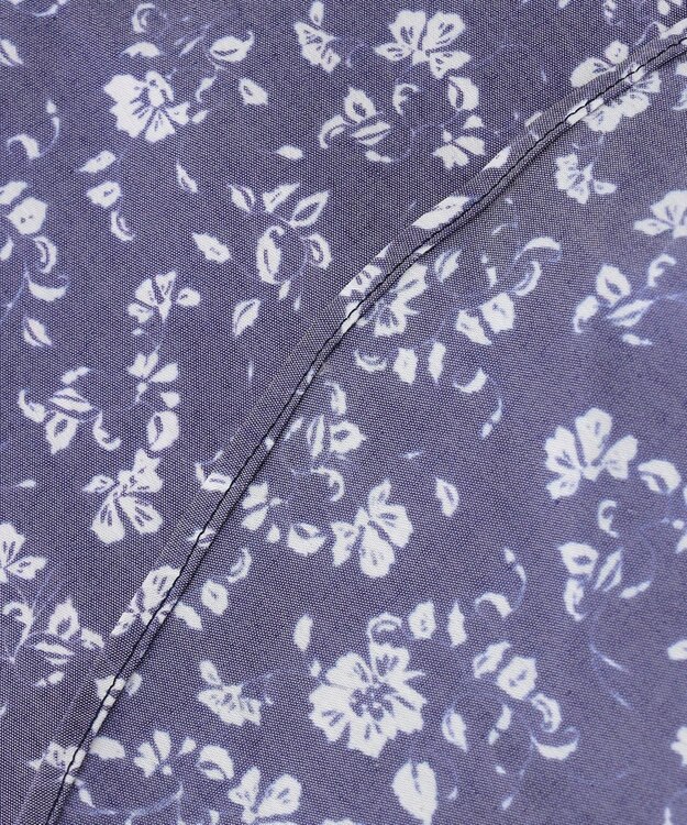 JOSEPH ABBOUD 【洗える】フラワーモチーフストレッチ シャツ ネイビー系5