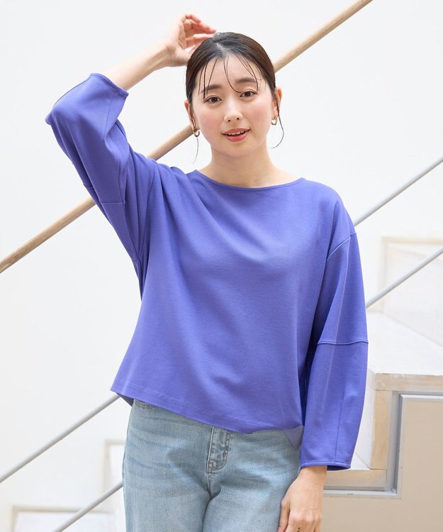 ANY L 【洗濯機可/5色展開】サカリバランタンスリーブプルオーバー ブルー