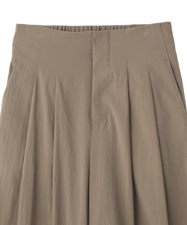 YECCA VECCA ドライタッチストレッチワイドパンツ Dark Beige