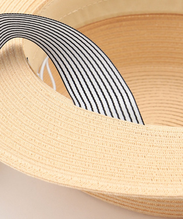 ANY KIDS リボン付き 3WAY カンカン帽 ベージュ