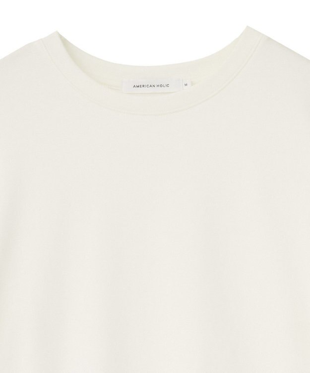 AMERICAN HOLIC ラウンドクルーネックプルオーバー Off White