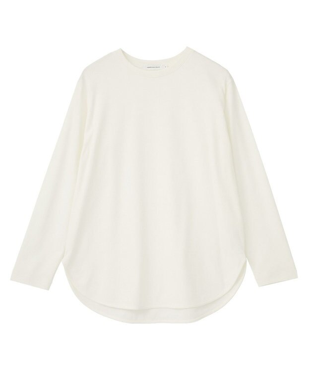 AMERICAN HOLIC ラウンドクルーネックプルオーバー Off White