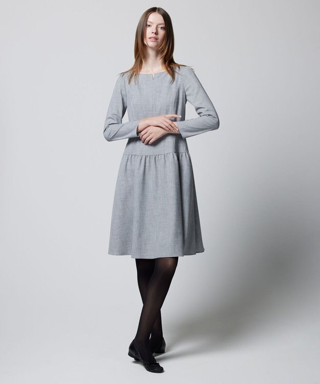 TOCCA 【洗える！】POEM ドレス グレー系