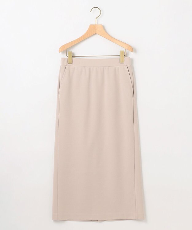 組曲 L ジョーゼットジャージーナロータイト スカート ベージュ系