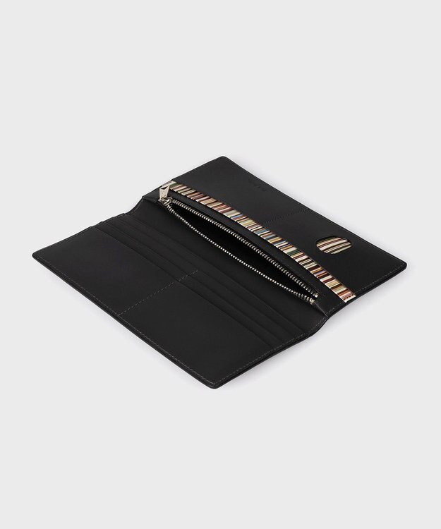 Paul Smith ベジタンストライプ 長財布 ブラック