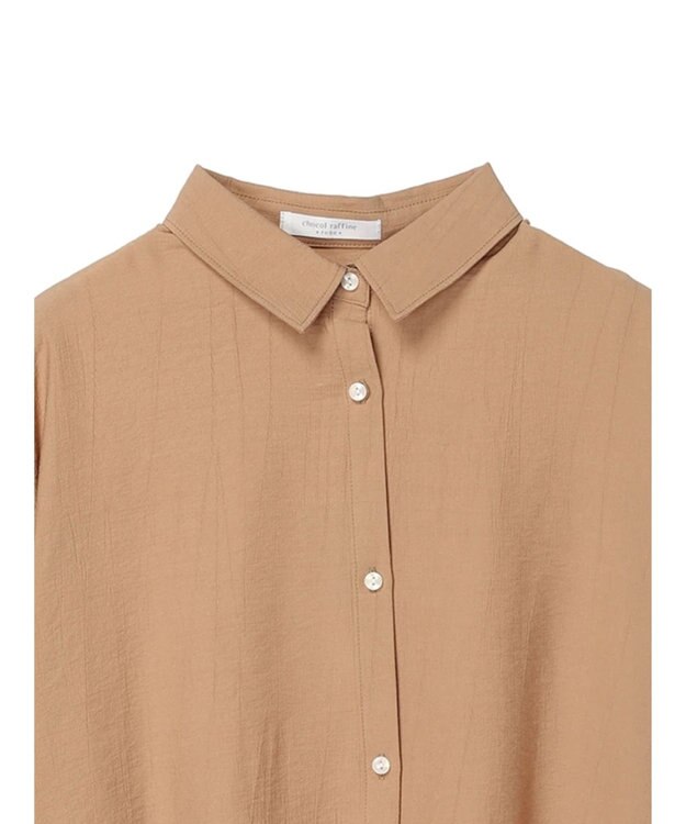 Green Parks ワッシャーシアーシャツ Beige