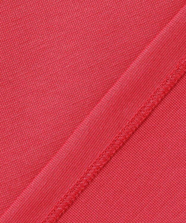 ANY L 【洗濯機可/接触冷感/UVカット/アンチピリング】ドライポンチフレンチスリーブプルオーバー スカーレット