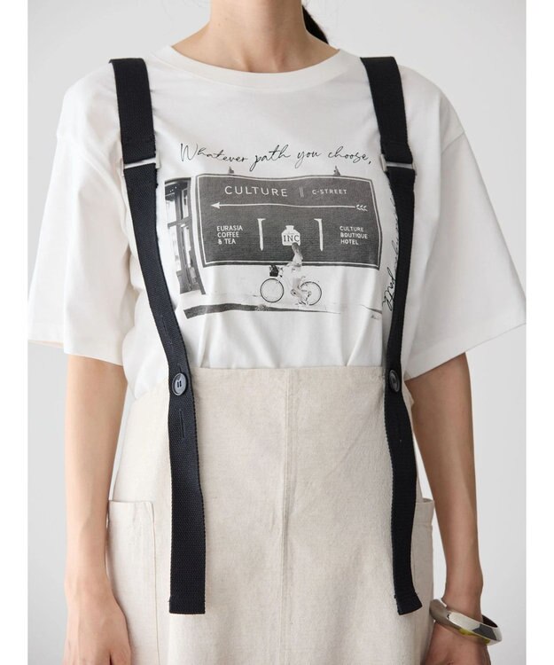 AMERICAN HOLIC Ｗポケットサス付きスカート Ivory