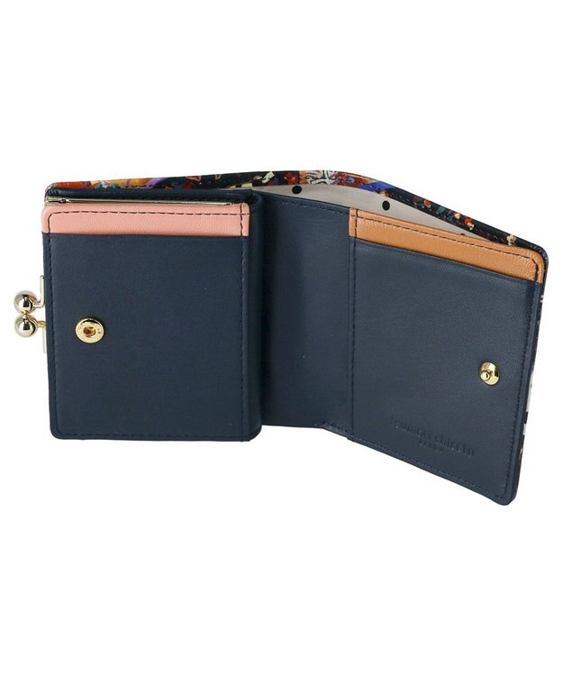 tsumori chisato CARRY ガーデンゴルフクラブ がま口 ミニ財布 2つ折り財布 ブラック